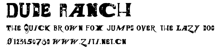 Dude Ranch.ttf字體轉換器圖片