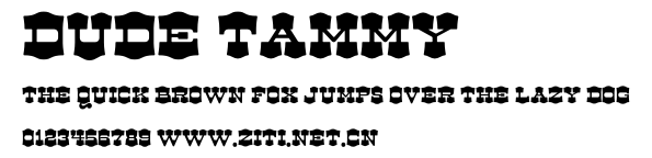 Dude Tammy.otf字體轉換器圖片