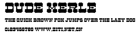 Dude Merle.otf字體轉換器圖片
