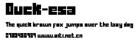 Duck-esa.ttf字體轉換器圖片