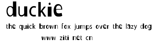 Duckie.ttf字體轉換器圖片