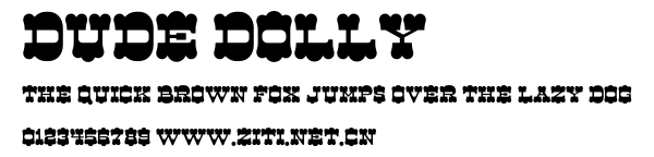 Dude Dolly.otf字體轉換器圖片