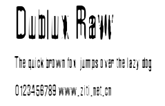 Dublux Raw.otf字體轉換器圖片