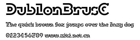 DublonBrusC.otf字體轉換器圖片