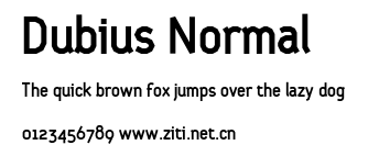 Dubius Normal.otf字體轉換器圖片