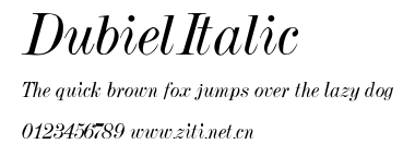 DubielItalic.ttf字體轉換器圖片