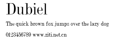 Dubiel.ttf字體轉換器圖片