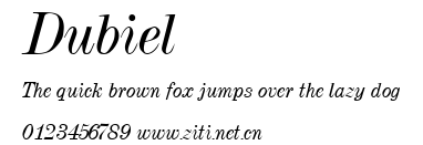 Dubiel.ttf字體轉換器圖片