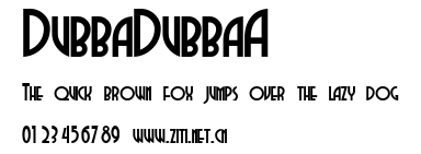 DubbaDubbaA.ttf字體轉換器圖片