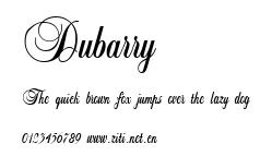 Dubarry.ttf字體轉換器圖片