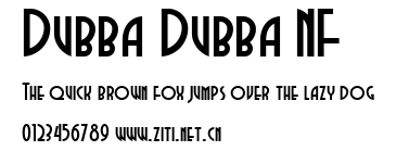 Dubba Dubba NF.ttf字體轉換器圖片