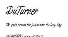 DuTurner.ttf字體轉換器圖片