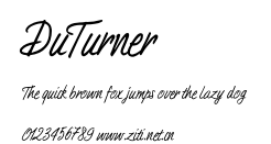DuTurner.otf字體轉換器圖片