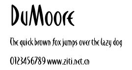 DuMoore.otf字體轉換器圖片