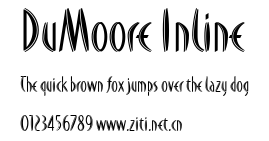 DuMoore Inline.ttf字體轉換器圖片