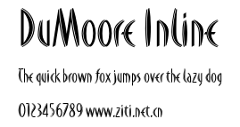 DuMoore Inline.otf字體轉換器圖片