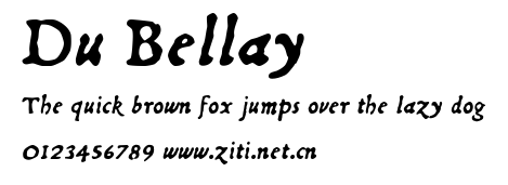 Du Bellay.ttf字體轉換器圖片
