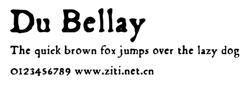 Du Bellay.ttf字體轉換器圖片