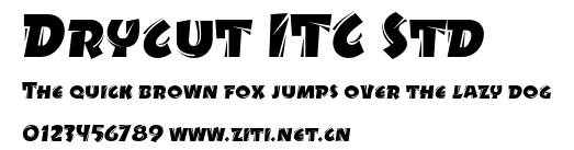 Drycut ITC Std.otf字體轉換器圖片