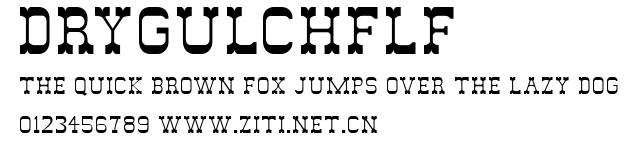 DryGulchFLF.ttf字體轉換器圖片