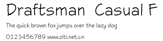 Draftsman  Casual F.ttf字體轉換器圖片