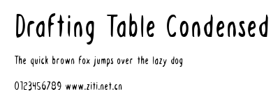 Drafting Table Condensed.ttf字體轉換器圖片