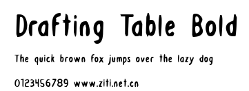 Drafting Table Bold.ttf字體轉換器圖片