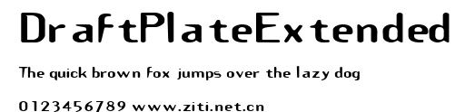 DraftPlateExtended.ttf字體轉換器圖片