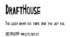 DraftHouse.ttf字體轉換器圖片