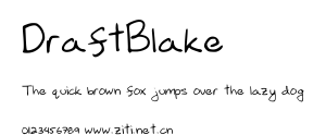 DraftBlake.ttf字體轉換器圖片