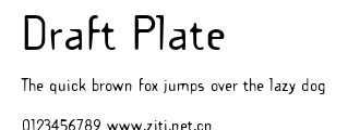 Draft Plate.ttf字體轉換器圖片