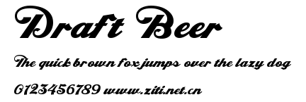 Draft Beer.ttf字體轉換器圖片
