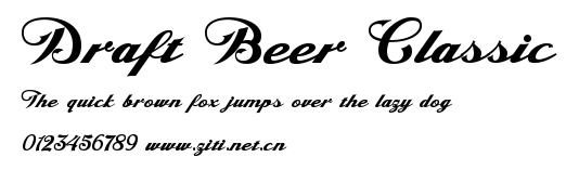 Draft Beer Classic.ttf字體轉換器圖片