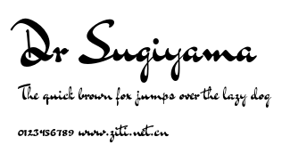Dr Sugiyama.otf字體轉換器圖片