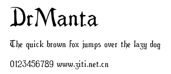 DrManta.otf字體轉換器圖片