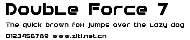 Double Force 7.ttf字體轉換器圖片