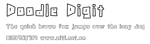 Doodle Digit.ttf字體轉換器圖片