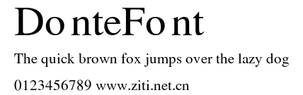 DonteFont.ttf字體轉換器圖片