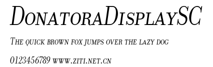 DonatoraDisplaySC.otf字體轉換器圖片