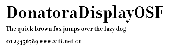 DonatoraDisplayOSF.otf字體轉換器圖片