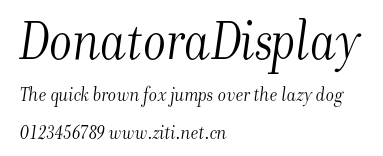 DonatoraDisplay.otf字體轉換器圖片