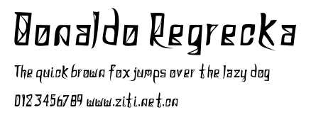 Donaldo Regrecka.otf字體轉換器圖片