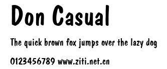Don Casual.ttf字體轉換器圖片