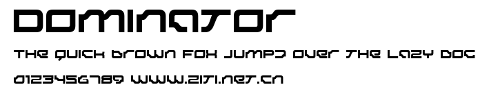 Dominator.ttf字體轉換器圖片