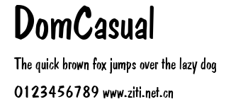 DomCasual.ttf字體轉換器圖片
