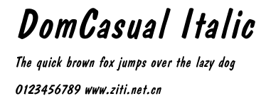 DomCasual Italic.ttf字體轉換器圖片