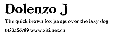 Dolenzo J.ttf字體轉換器圖片
