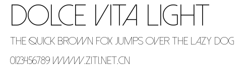Dolce Vita Light.ttf字體轉換器圖片