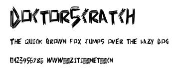 DoctorScratch.ttf字體轉換器圖片
