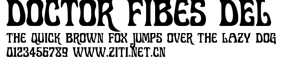 Doctor Fibes DEL.ttf字體轉換器圖片